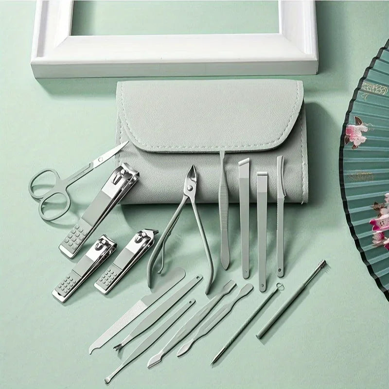 Set Profesional 16 Piese Îngrijire Unghii