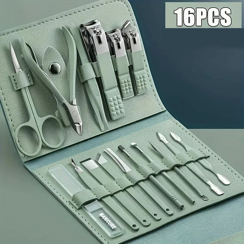 Set Profesional 16 Piese Îngrijire Unghii