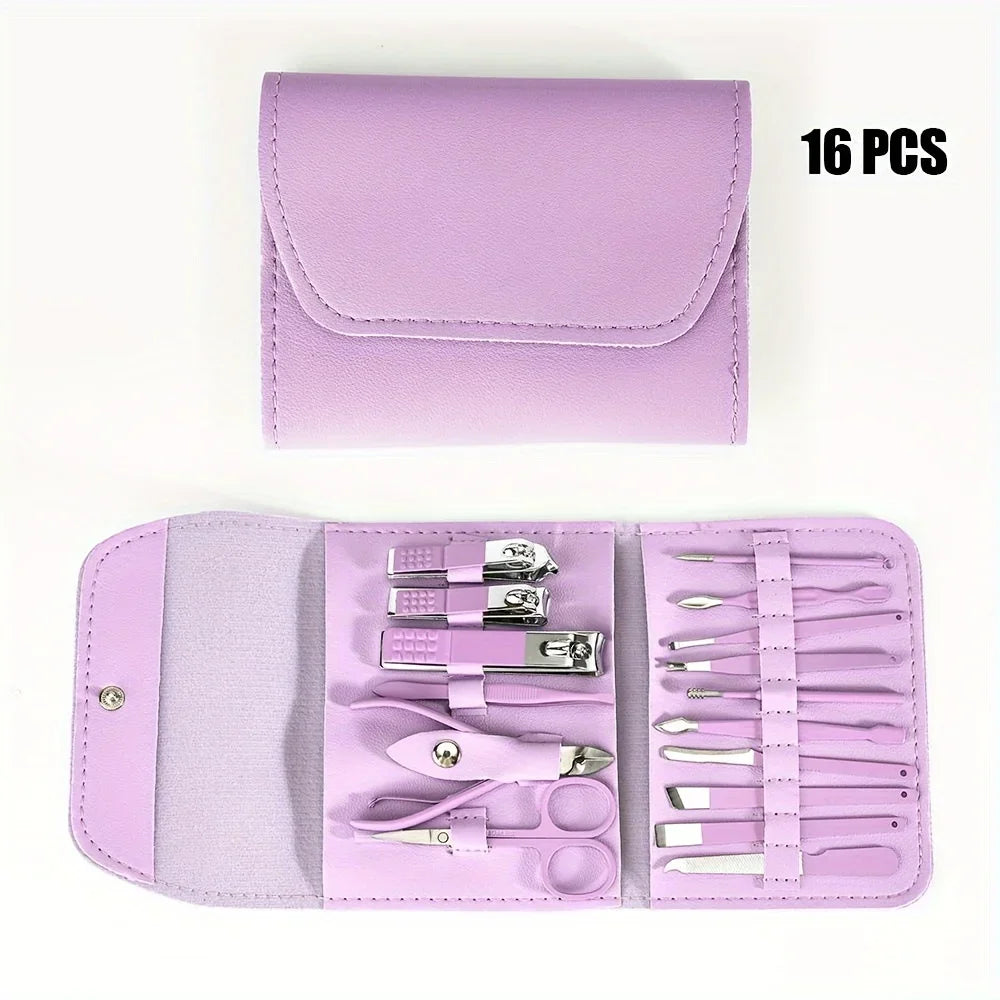 Set Profesional 16 Piese Îngrijire Unghii