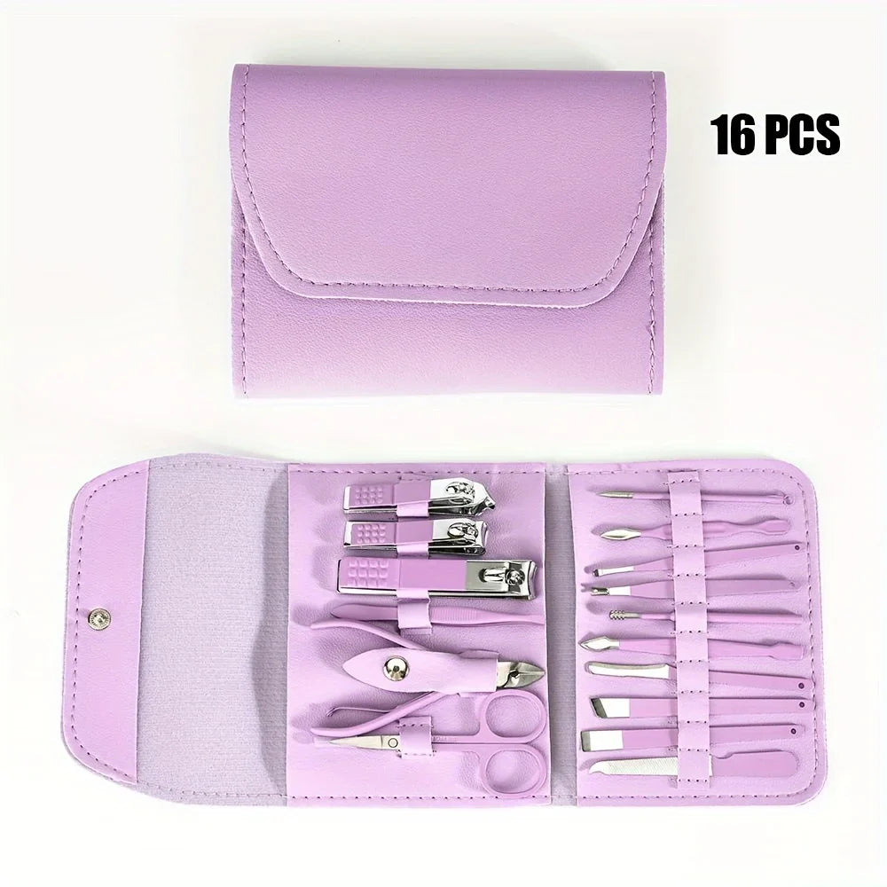 Set Profesional 16 Piese Îngrijire Unghii