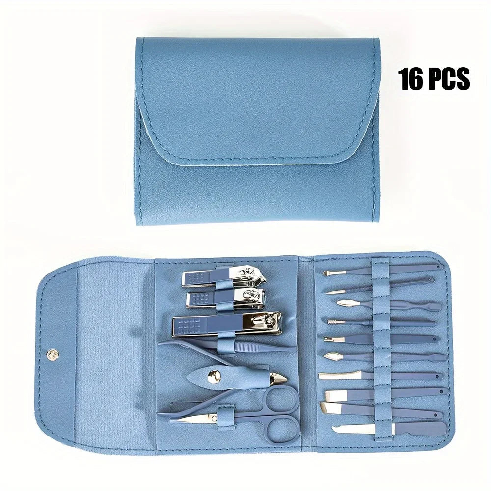 Set Profesional 16 Piese Îngrijire Unghii