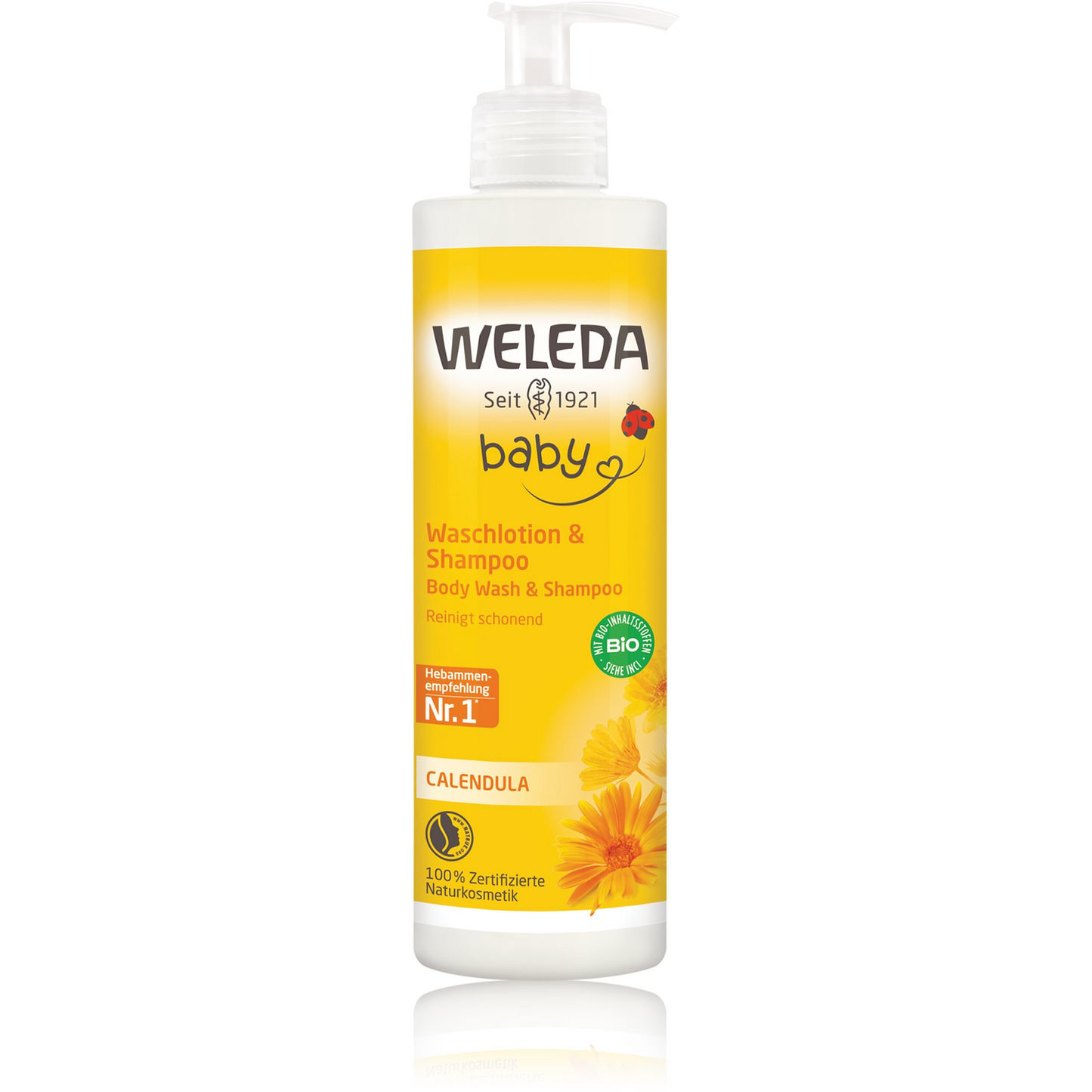 WELEDA Gălbenele gel de duș și șampon 400 ml