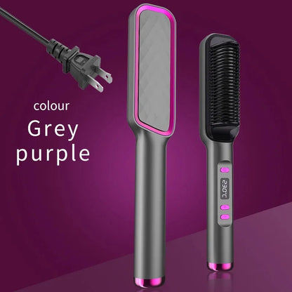 Pieptene Electric de Îndreptat Părul – Portabil, Reîncărcabil USB