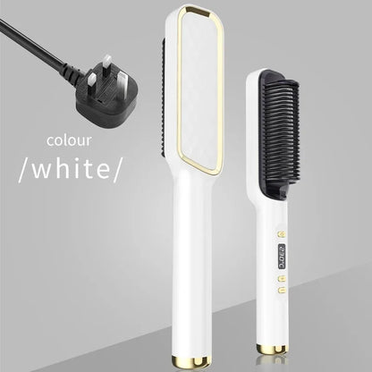 Pieptene Electric de Îndreptat Părul – Portabil, Reîncărcabil USB