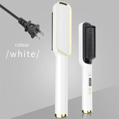 Pieptene Electric de Îndreptat Părul – Portabil, Reîncărcabil USB