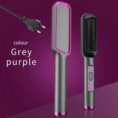Pieptene Electric de Îndreptat Părul – Portabil, Reîncărcabil USB