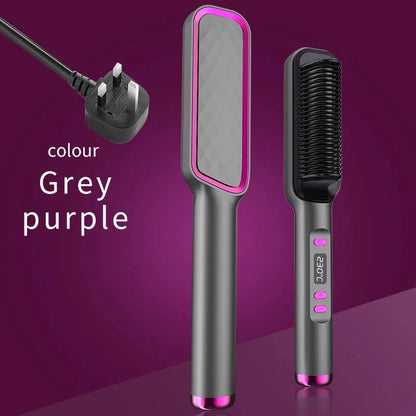 Pieptene Electric de Îndreptat Părul – Portabil, Reîncărcabil USB