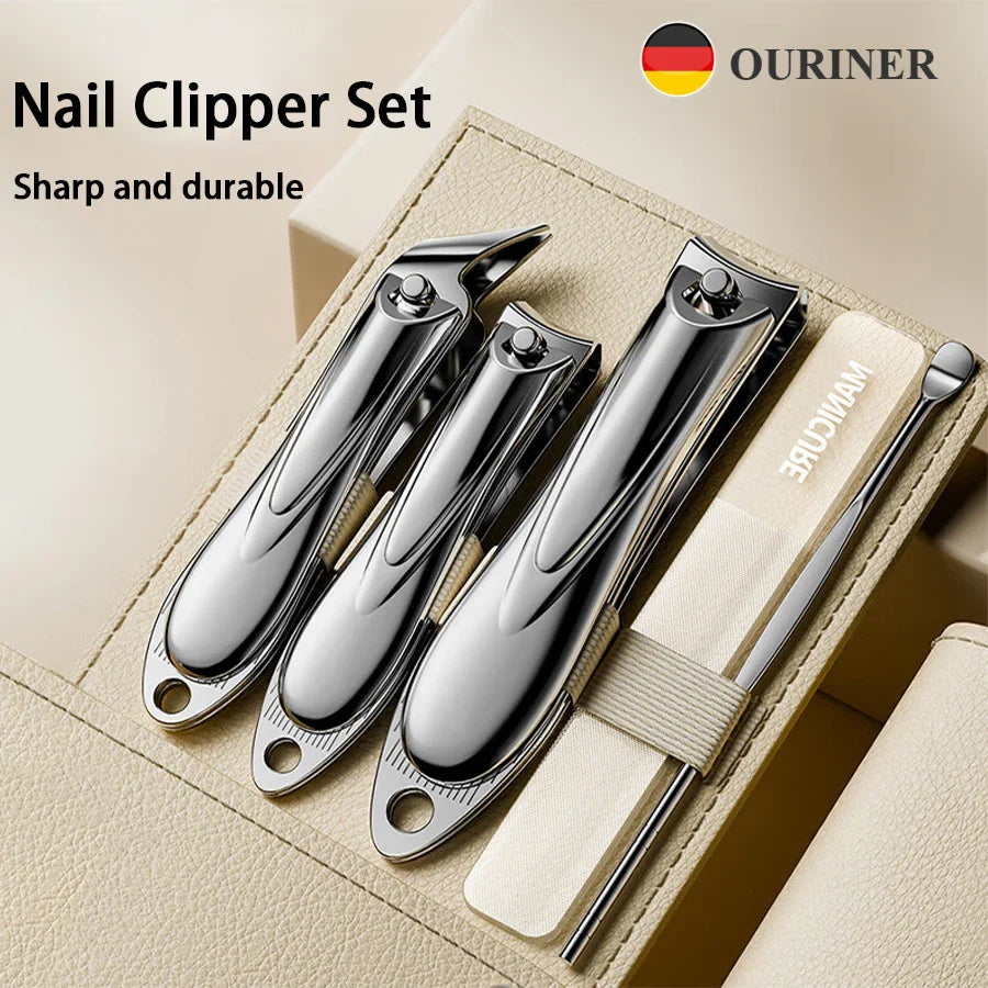Set Manichiură 5 Piese - Kit Compact Îngrijire Unghii