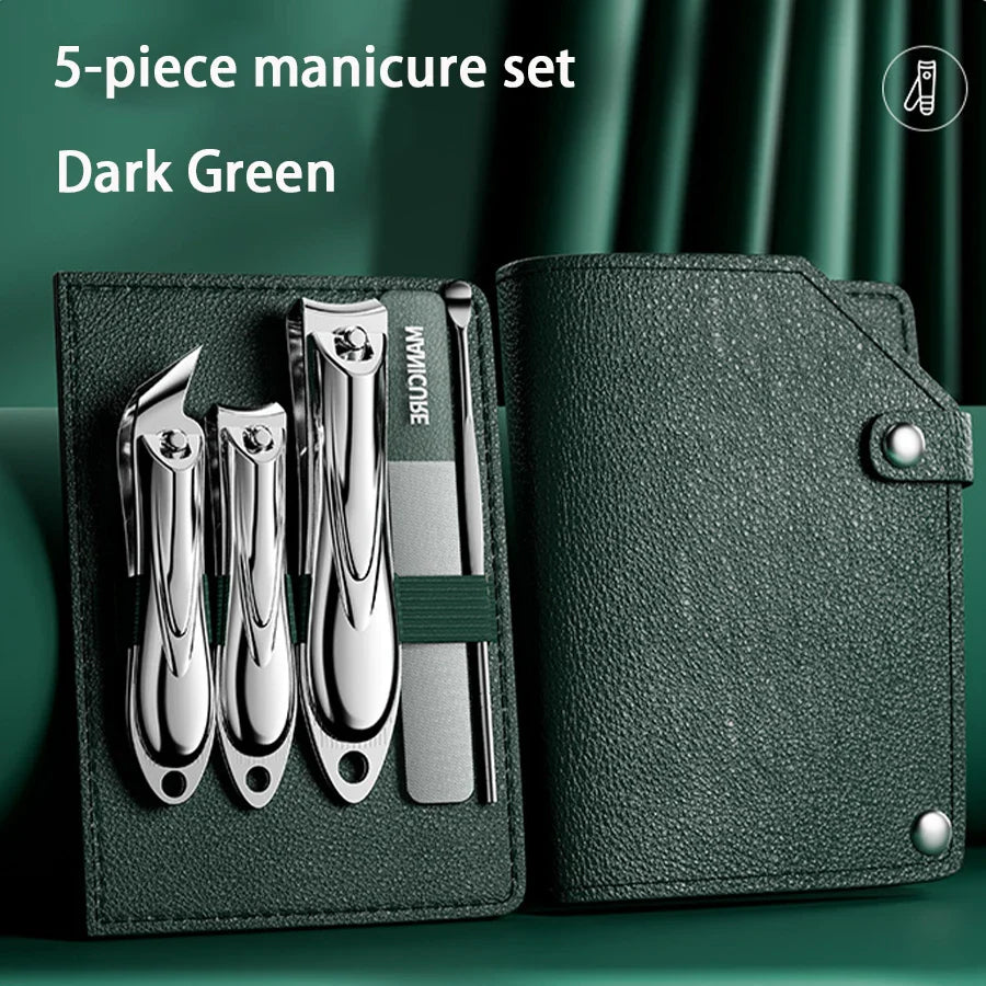 Set Manichiură 5 Piese - Kit Compact Îngrijire Unghii