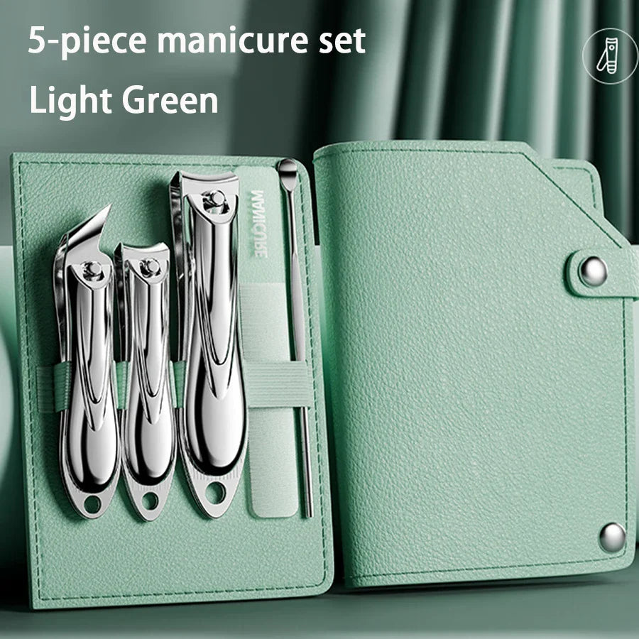 Set Manichiură 5 Piese - Kit Compact Îngrijire Unghii